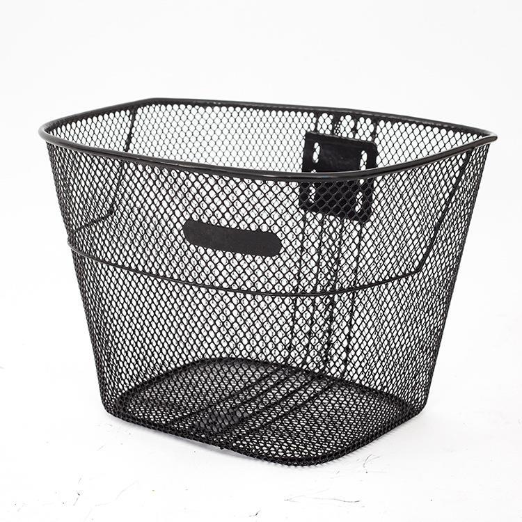Bicycle mesh basket small iron basket bicycle front basket wire basket mountain bike mesh basket vegetable basket