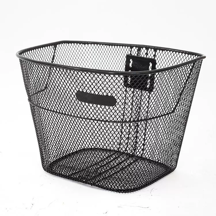 自行车网状车筐小号铁车篮单车前车篓铁丝车筐山地车网状车篓菜篮