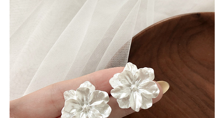 Flower Pattern Women'S Gender 1 Pair Retro Flower Arylic Alloy Ear Studs