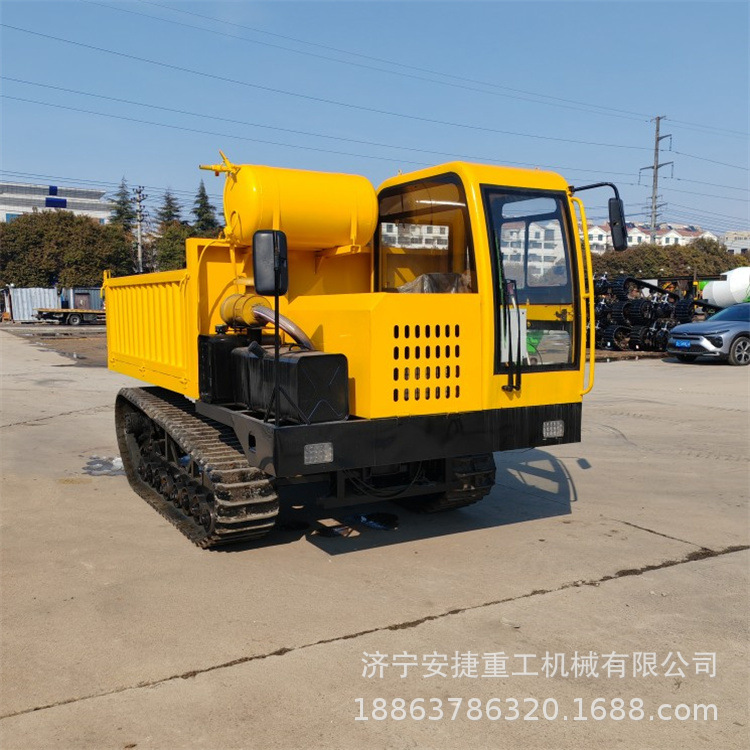 8吨高速履带运输车 U型货箱混凝土运输车 动力强劲爬山虎履带车