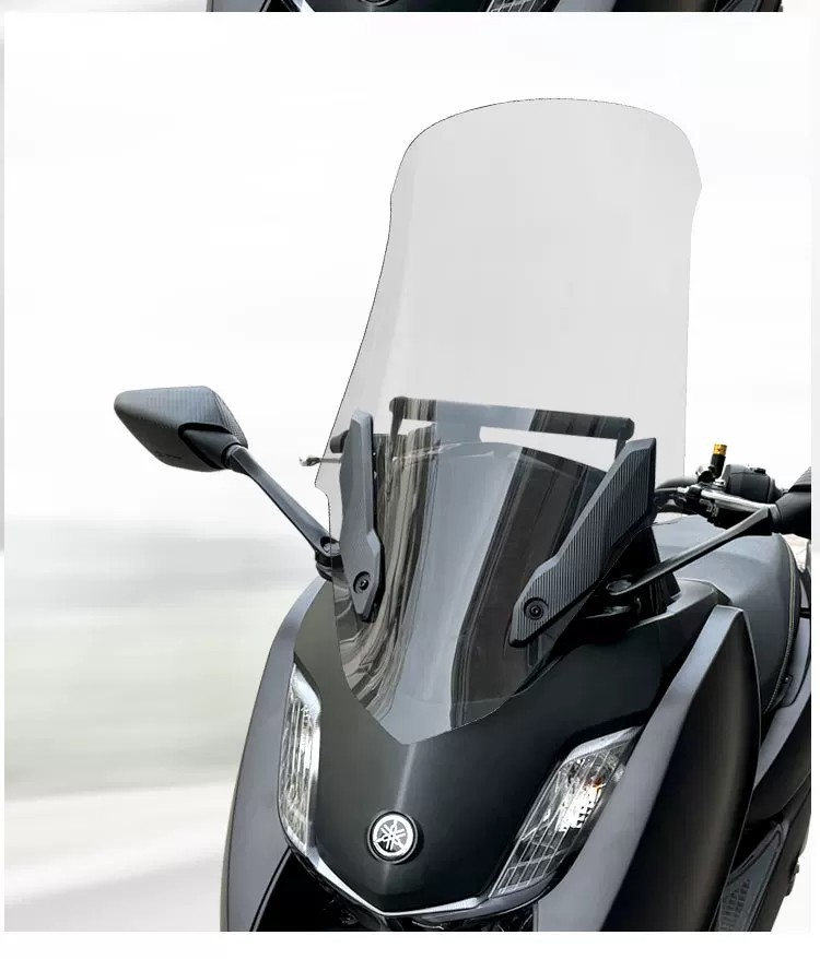 Suitable for modification of Yamaha Xingying 125 front windshield to include a forward-moving transparent rearview mirror and windshield accessories