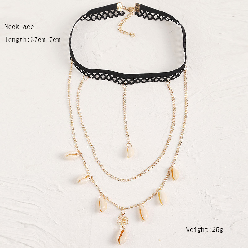 Fashion Long Natural Shell Multi-layer Necklace Wholesale display picture 1