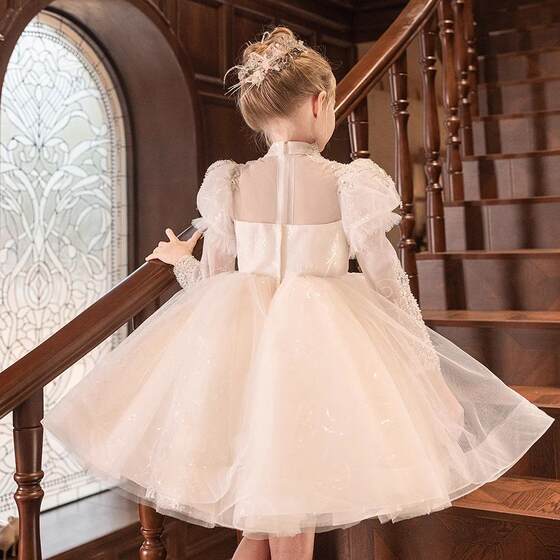 Summer Girls High-end Princess Dress Flower Girl Wedding Girl Evening Dress Children Host Piano Performance Dress