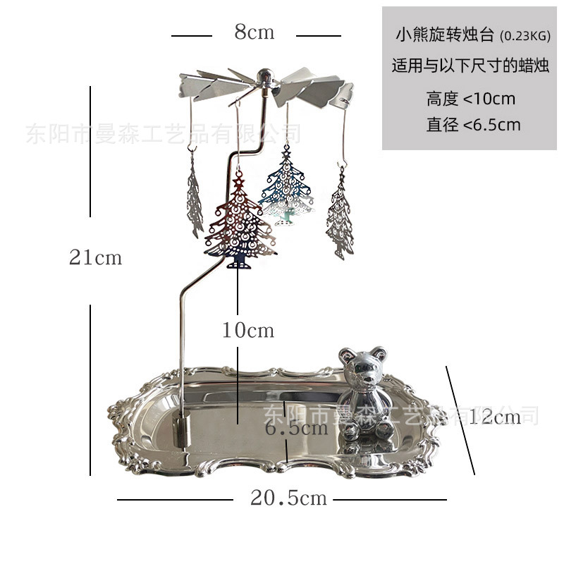 Luz de lujo plata giratoria aromaterapia candelabro bandeja retro europeo romántico oro linterna decoración del hogar