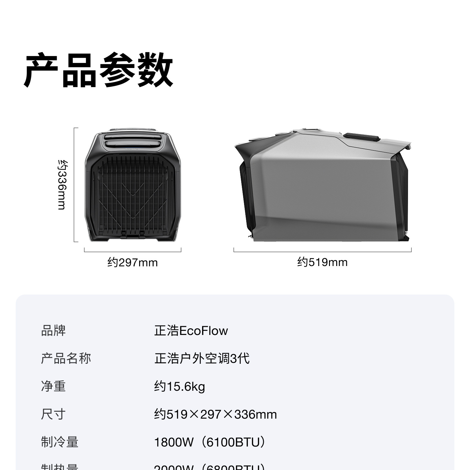 Ef Ecoflow Zhenghao Car Air Conditioner Wave3 Outdoor Mobile Air Conditioning Unit Battery Base Set