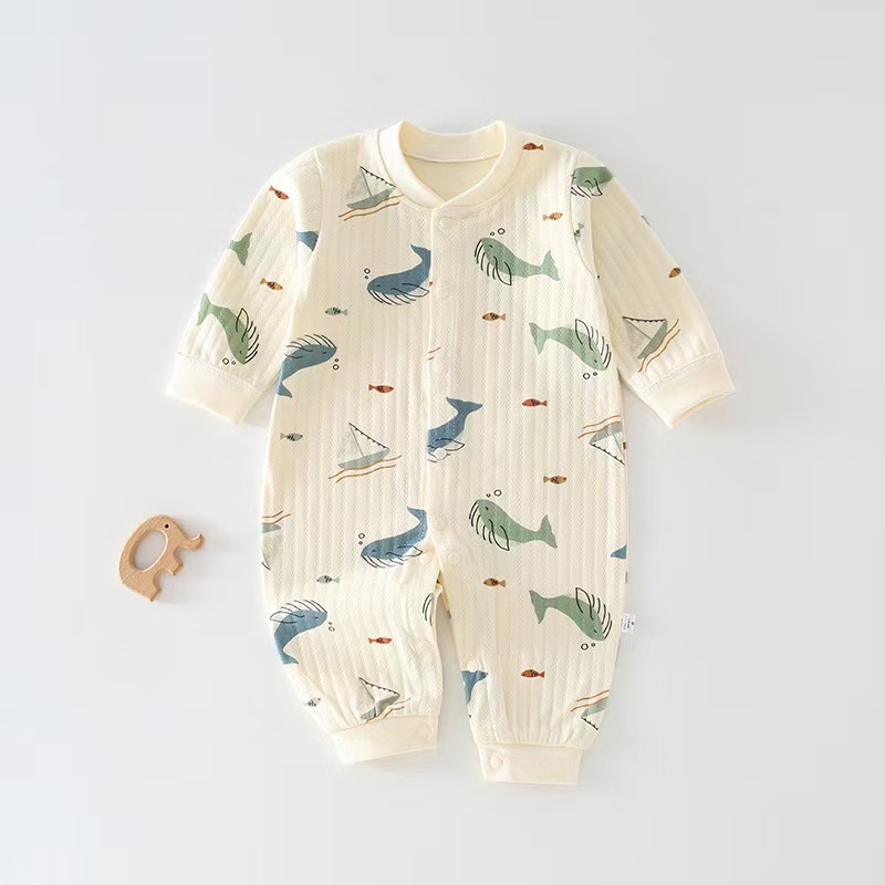 Unisex dětský overal bavlněné pyžamo a oblečení pro novorozence_voghion.com