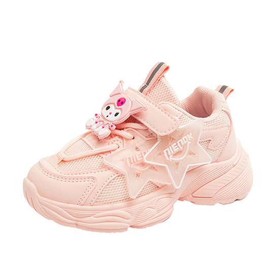 Girls shoes 2024 new spring and autumn children's sneaker girls kulomi mesh torre shoes breathable big children