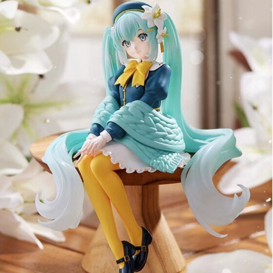 Lily Fairy Initial Tone Future Hand-held Beautiful Girl Pressoning Bubble Noodles Initial Tone Sitting Posture Beautiful Girl Hand-held Boxed Ornaments