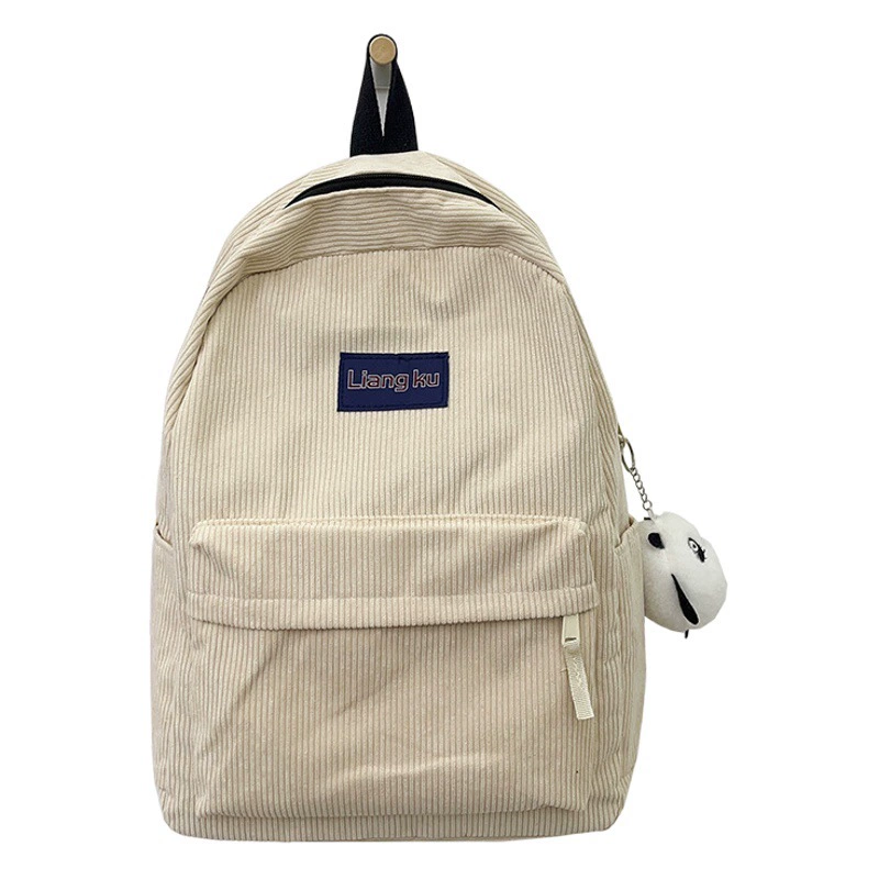 Вельветовый школьный рюкзак для студенток колледжа, стираемый старый ретро простой рюкзак для средней школы для студентов большой емкости