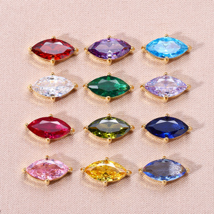��ɫ�ʯ�Q��ʯ������� 5*10mm�R���β��P�צ��DIY�Ʒ����