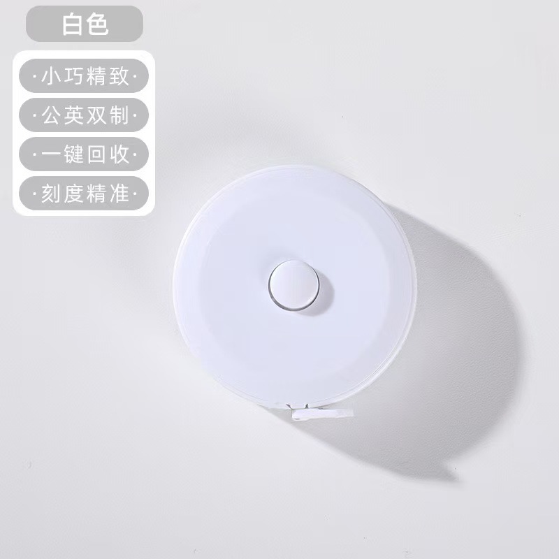 Cinta métrica retráctil portátil – Mini regla de plástico flexible, estilo europeo, multiusos