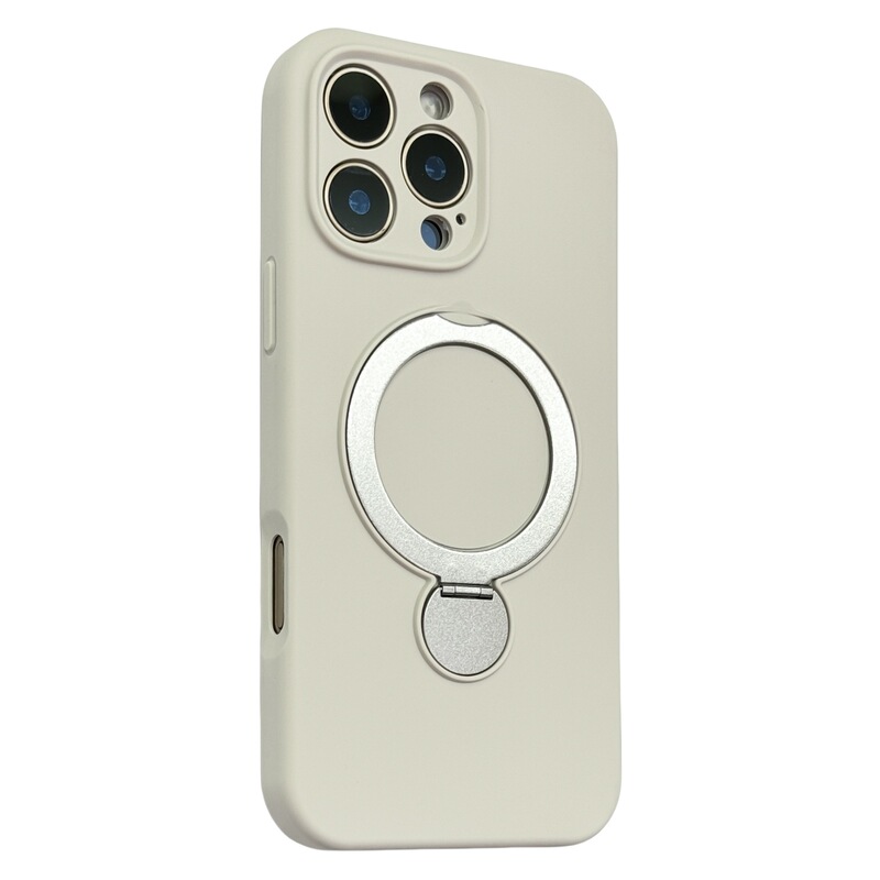支点旋转支架精孔适用iPhone17手机壳纯色肤感磁吸苹果16防摔软套|undefined