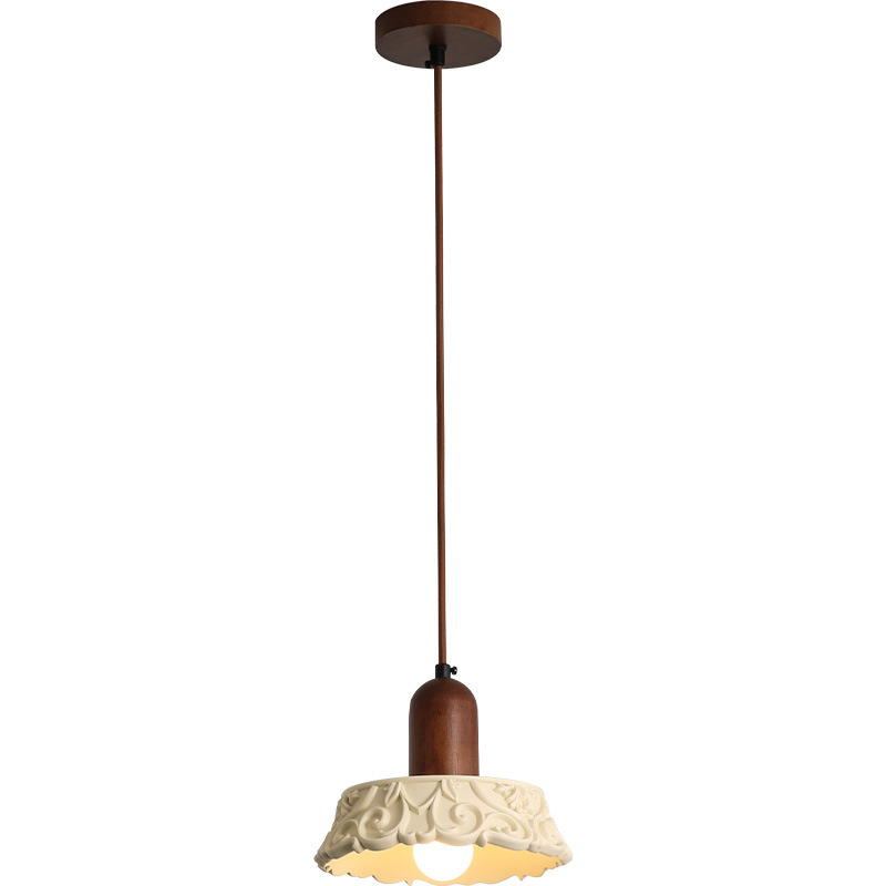 Luz de cabezal de cama del dormitorio, estilo medieval, estilo tranquilo, estilo retro creativo, flor tallada, atmósfera residencial, lámparas de restaurante 522L