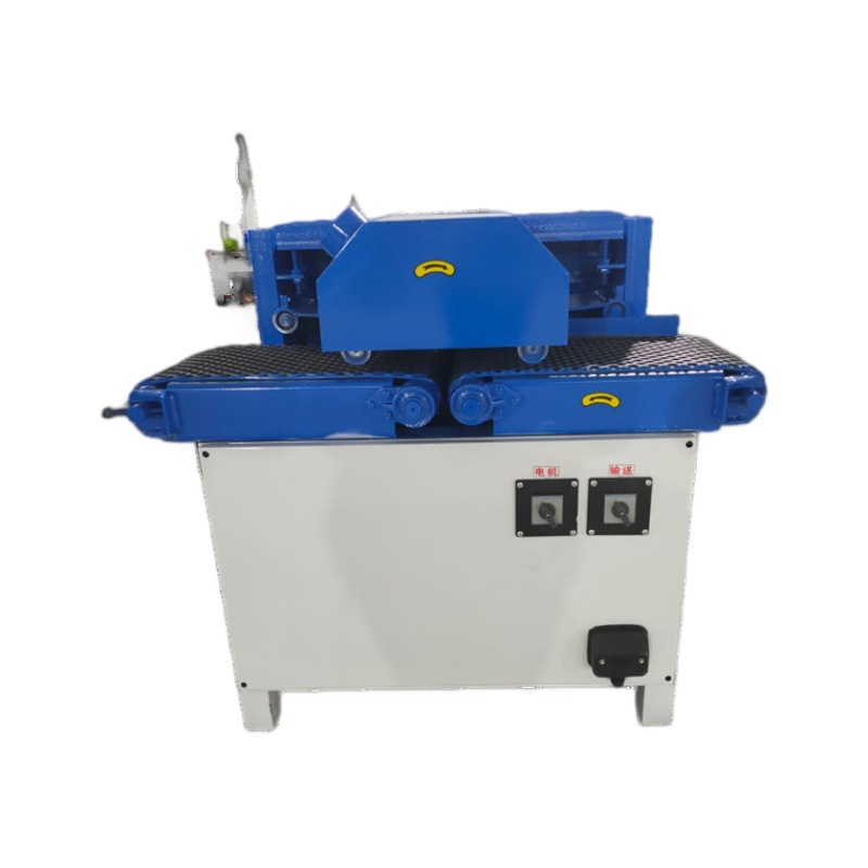 Sierra de madera cuadrada eléctrica vertical multi-hoja cortadora automática de tablero de madera para equipo de procesamiento de tiras de madera fina de álamo y pino