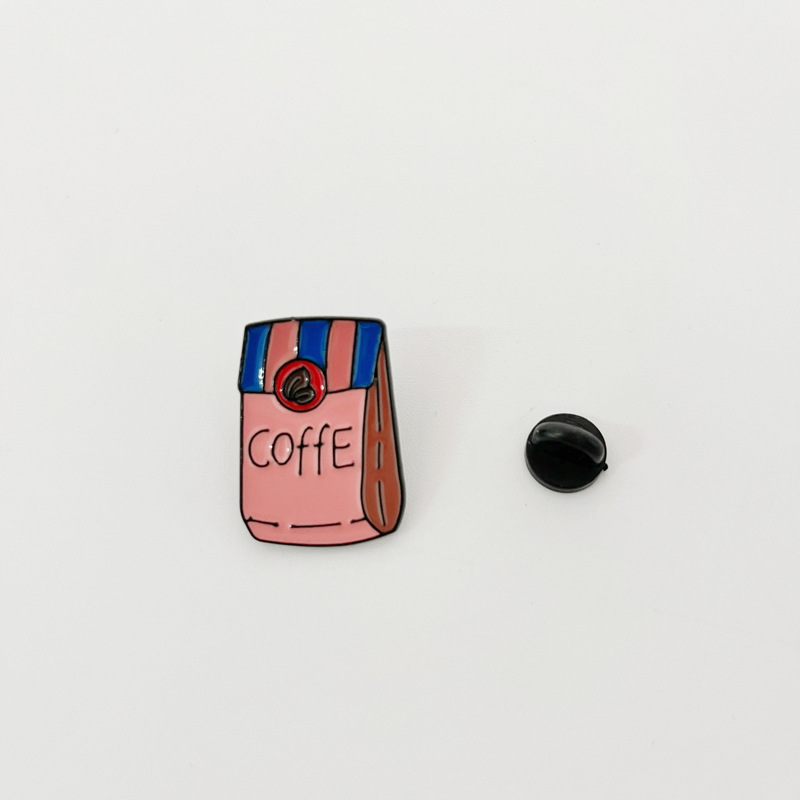 レトロ漫画手作りコーヒー用品シリーズブローチカップコーヒーマシン形状デザインアクセサリーバッジシリーズ|undefined