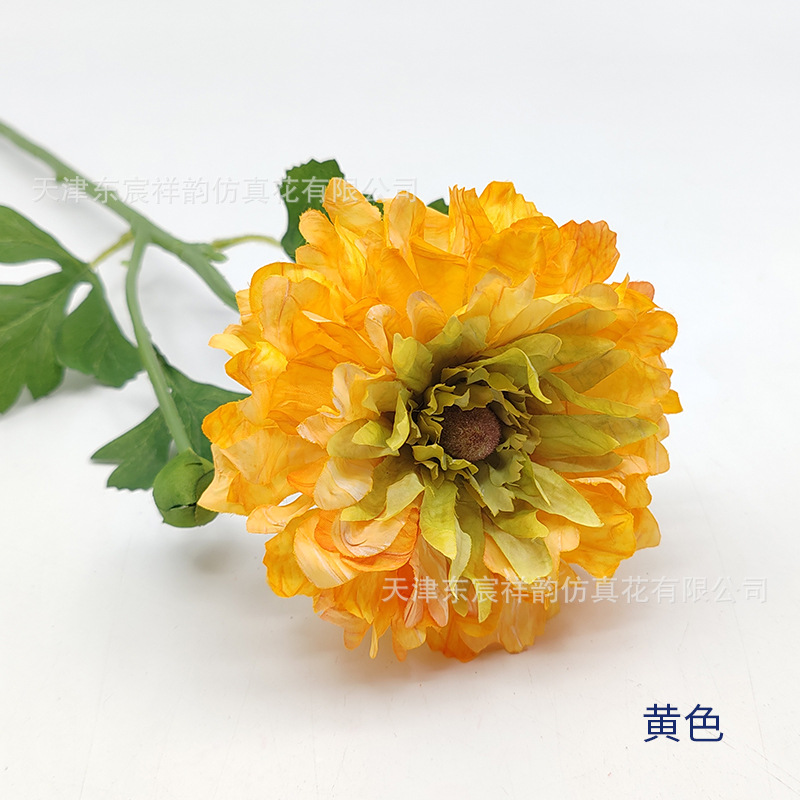 Flor Artificial de Ranúnculo de 2 Cabezas de Tela de Seda para Boda y Decoración del Hogar image 14