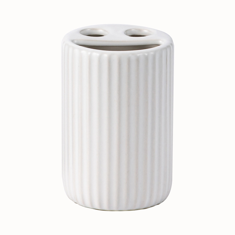 Meilin lujoso cerámica baños de lavado conjunto de artículos de baño taza de enjuague de baño taza de cepillo de dientes set creativo