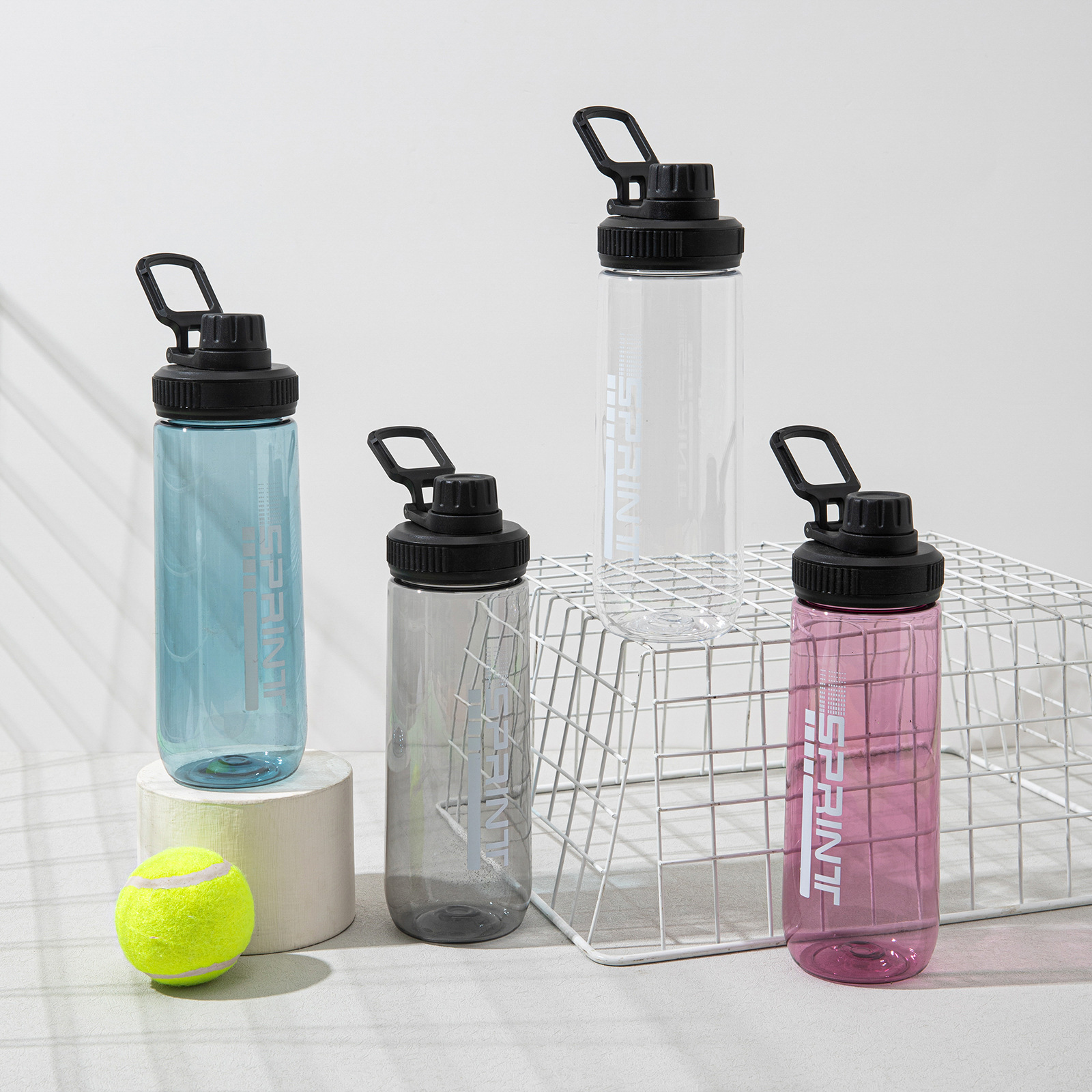 Verano nuevo deportivo taza de agua mayorista para niños y niñas taza de plástico portátil portátil al aire libre taza portátil de gran capacidad