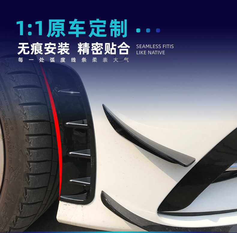 Suitable for Mercedes-Benz A-Class W177 Amg Hatchback and Sedan Front Bumper, Front Lip, Grille Trim, Wind Knife Kit, Cross-Border Modification