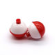 Manufacturers in stock wholesale red and white two-color spherical fish floating sea fishing floating ultrasonic fishing gear suit supplies