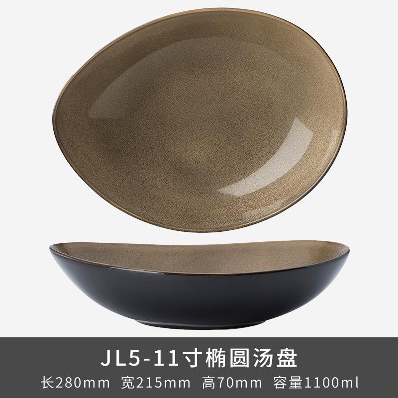 Transfronterizos LZ LICang cerámica cubiertos de ensalada de frutas de lujo ligero platos de arroz tazas de té caseras