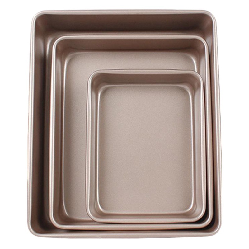 Fábrica al por mayor molde para hornear rectangular profundización antiadherente antiguo temprano copo de nieve crujiente alitas de pollo molde de pastel de acero pesado image 1