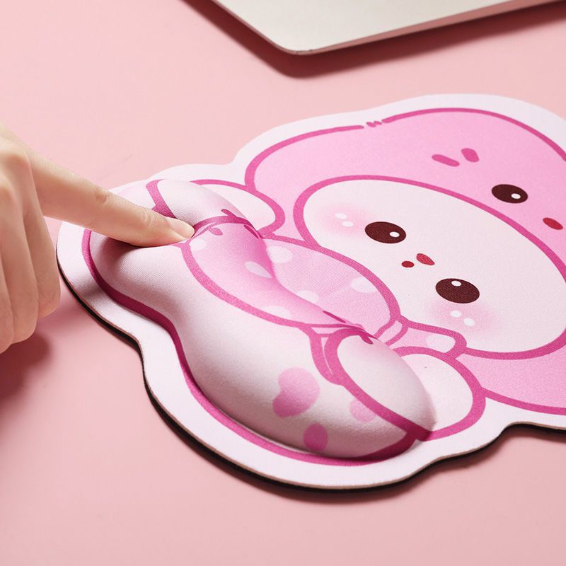 Nuevo ins lindo cartón de dibujos animados oso muñeca almohadilla de ratón para hombres y mujeres de oficina almohadilla de ratón para computadora soporte de teclado suave