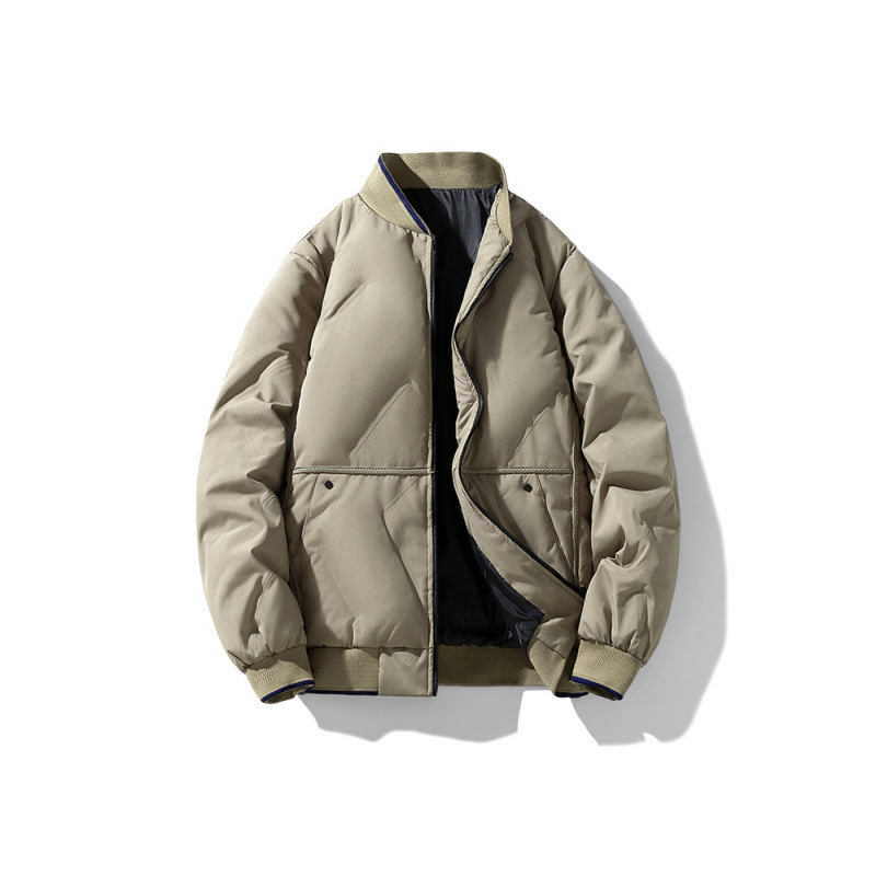 Chaqueta de algodón de gran tamaño de M-8XL para hombre 2024 otoño e invierno nuevo estilo chaqueta de algodón de plumón de invierno chaqueta de cuello de béisbol para hombre