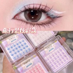 Cute eyelashes, colorful fashion, dreamy colored false eyelashes, hot girl style eyelashes, three-dimensional fashionable eyelashes