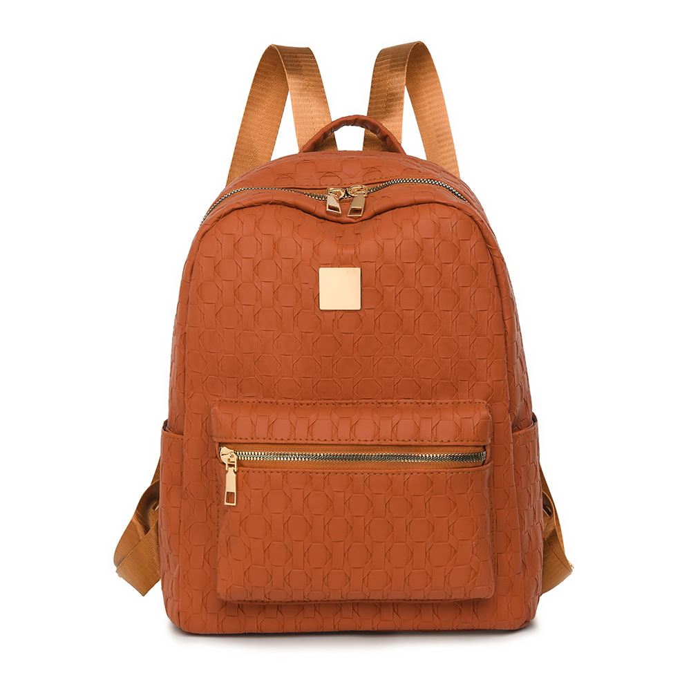 Comercio exterior al por mayor 2024 nuevas señoras PU mochila moda todo fósforo viajes de nicho bolso de mochila ligero