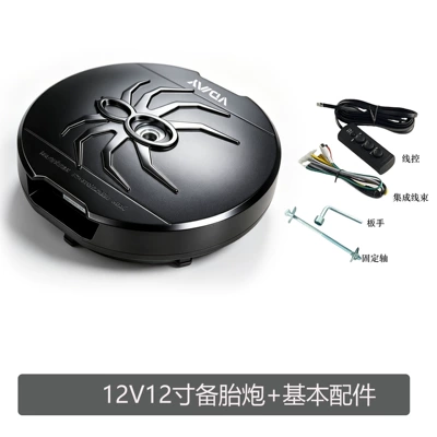 under-seat car audio system — Car speaker/subwoofer - 12inch-spare-tire-gun-basic-accessories