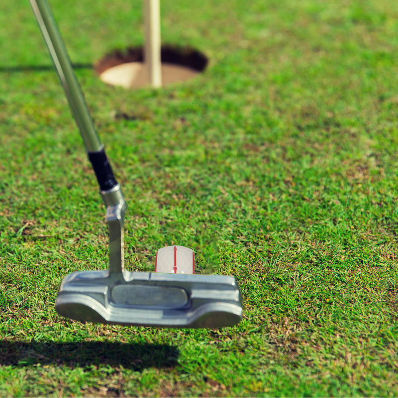 Golf ajustable putter práctica pelota de golf pelota plana Golf neumático pelota putter práctica pelota
