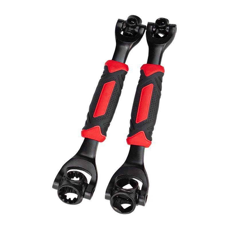 8-19 Llave universal 52 en uno Juego de llaves de tubo multifunción Herramienta de hardware de reparación de automóviles de trinquete de flor de ciruelo móvil