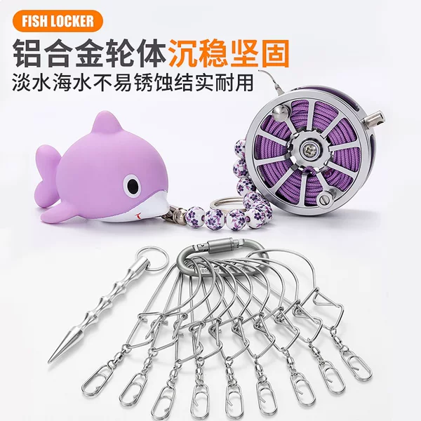 Live Fish Lock, Fishing Lure Lock, Fish Locking Device, Steel Wire One-Touch Quick Release Fishing Reel, Fish Lock, Live Fish Lock