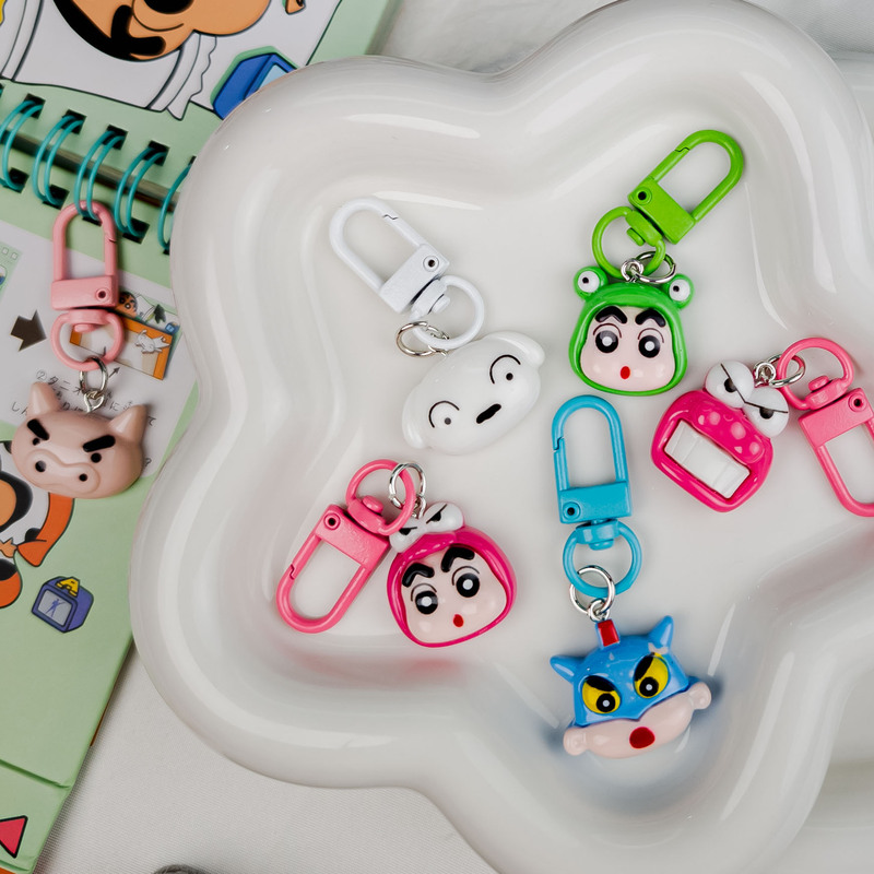 Color buckle H99 cartoon cute crayon small new key chain cute bag pendant funny pendant personality hanging jewelry