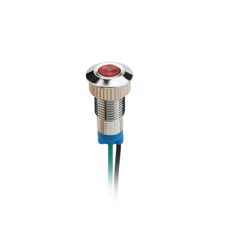 Сигнальная LED-лампа, 8 мм, 6В, 12В, 24В, 220В