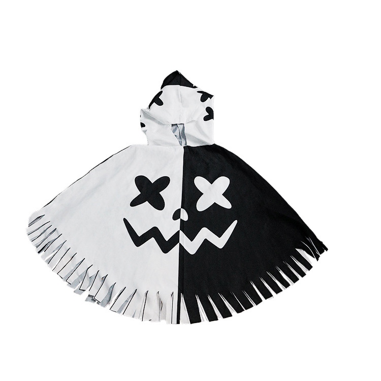 Capa de calabaza de Halloween fiesta europea y americana fantasma femenino bruja cosplay disfraz para adultos con sombrero capa