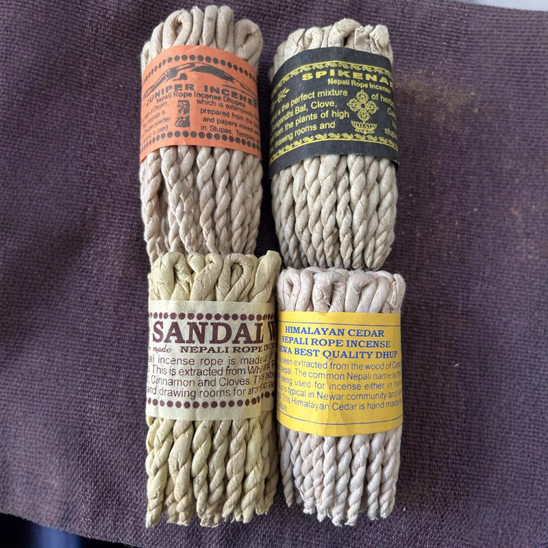 尼泊尔上等绳子香50根 檀香 佛香 寺庙 舍利等专用 香薰 天然植物