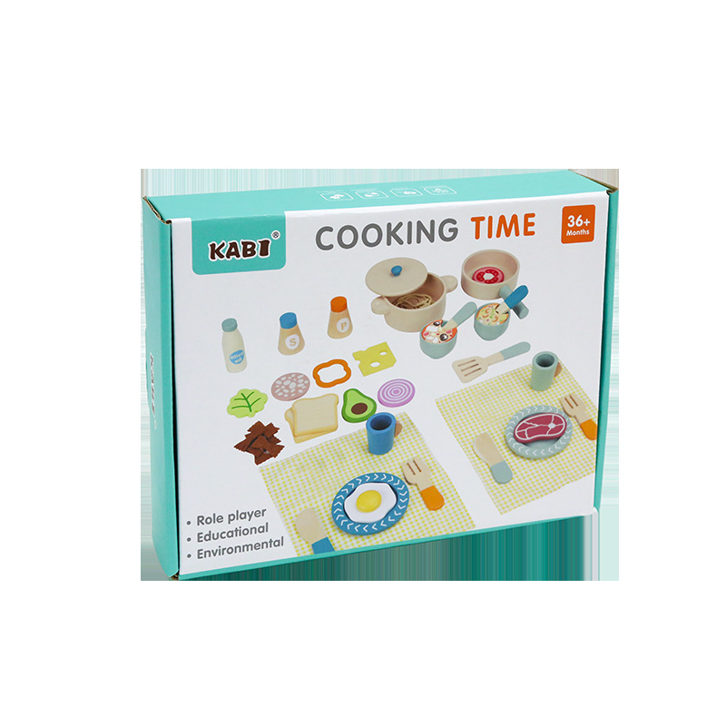 Cocina para niños Puzzle Juego de juegos Hogar Educación temprana Grupo de cocina Accesorios de alimentos Cocina simulada Vajilla pequeña Utensilios de cocina Juguetes