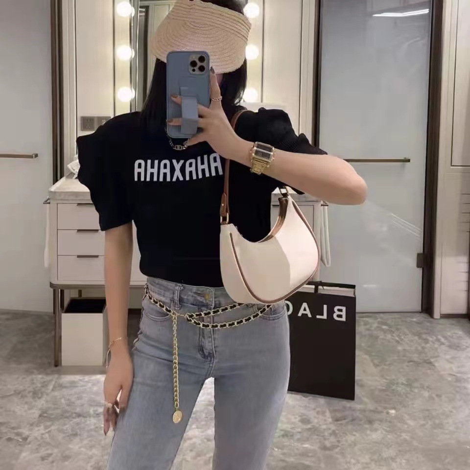 Bolsa de axilas de alto grado media luna bolsa femenina nuevo nicho diseño bolsa 2023 moda principios de otoño bolso de la Media Luna