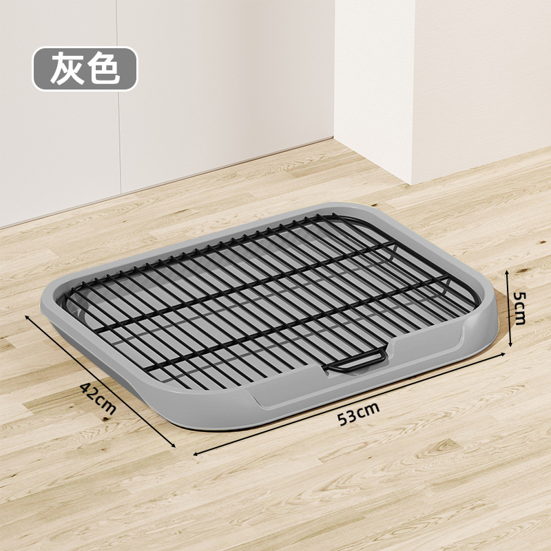 Inodoro para perros, lavabo de mierda de gran tamaño, inodoro para perros de panel plano, anti-orina, salpicaduras externas con columna extraíble y lavable, punto rápido