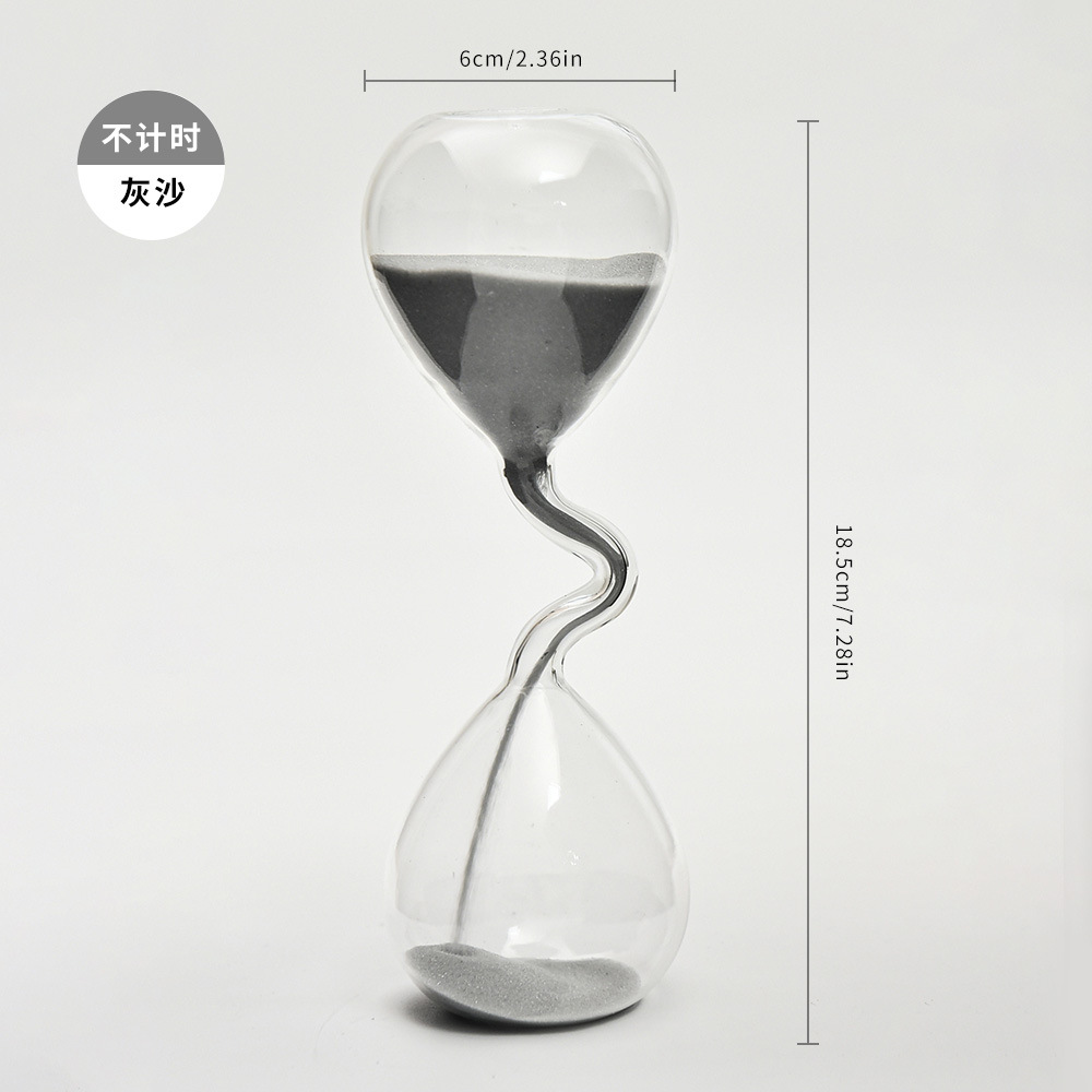 Creativo cuello fino arte reloj de arena temporizador personalizado decoración del hogar graduación temporada regalo Día San Valentín