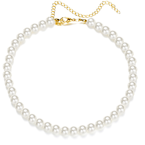 Kang Zhishang Western and Eastern Freshwater Pearl Necklace for Women, Instagram Style Simple and Fresh Pearl Choker Bone Chain