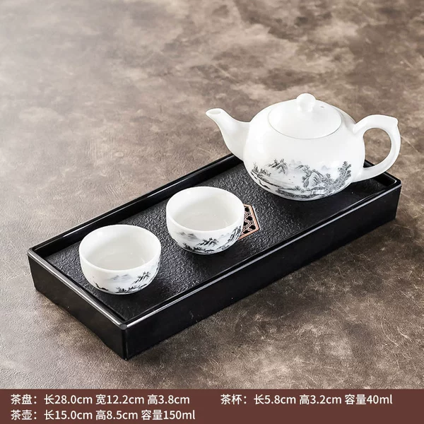 Alpine flowing water 1 pot, 2 cups+black disk