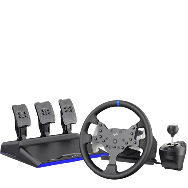 Lexavoda V99 fuerza retroalimentación juego de carreras volante 900 grados simulador de coche conducir PS4 coche de aprendizaje