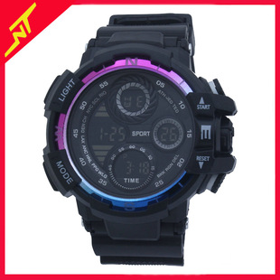 Middle School Student Watch Men's Luminous Electronic Watch Boys Multifunctional Large Trendy Sports Fashion Watch
