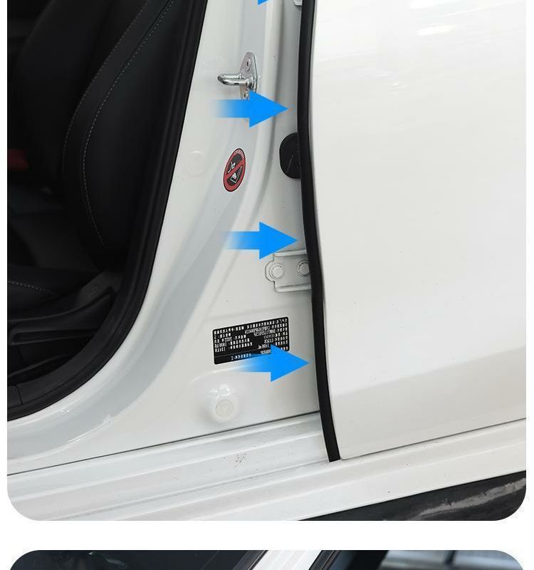 Sealing Strip for A-Pillar, B-Pillar, C-Pillar, and Center Console of Zero Runner C10, C11, C16, T03, C01 for Car Door Gap Soundproofing