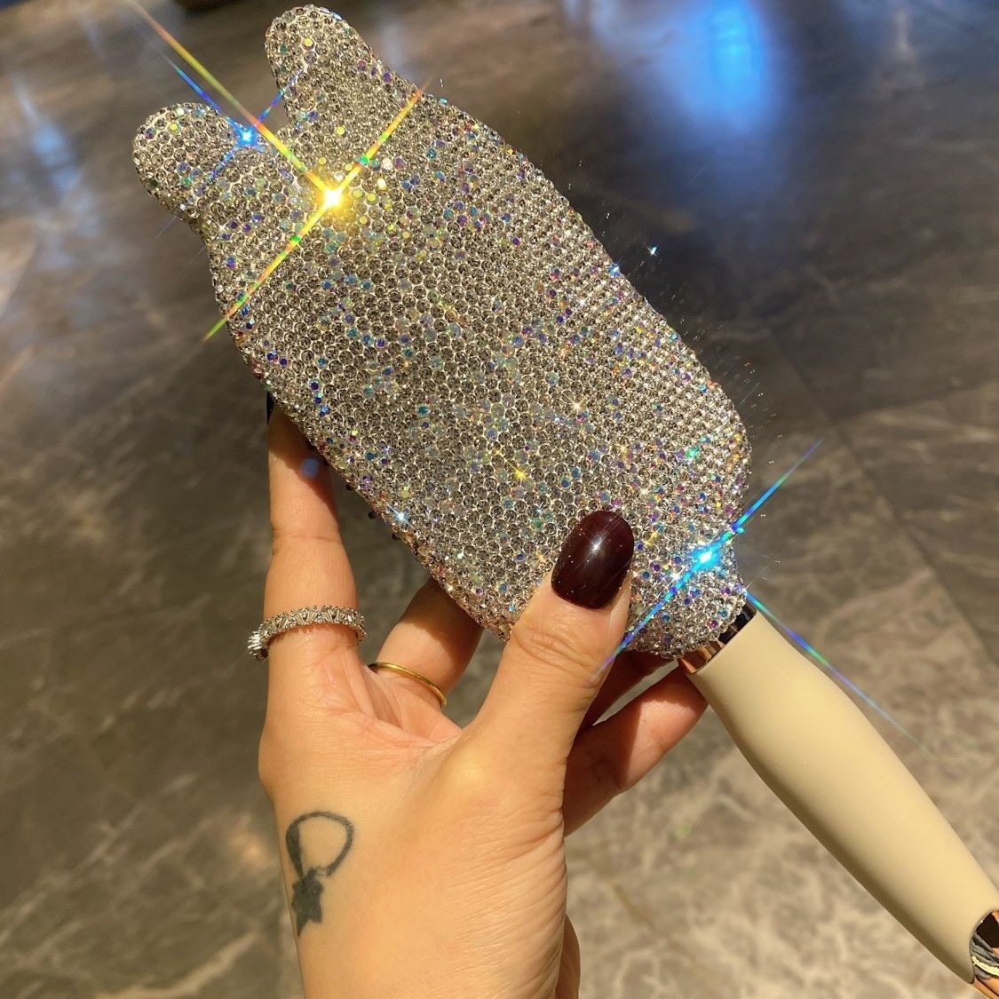 Pein de masaje de airbag doméstico cuero cabelludo cabello largo rizos de cabello de aire de diamantes de fabricación de comercio exterior transfronterizo venta directa de cabello de cabello suelto