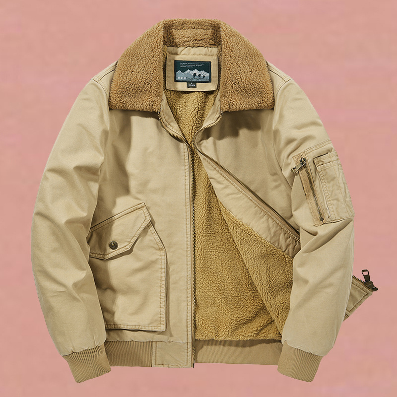 メーカーの冬の男性の綿入れの上着とベルベットの厚手の綿服欧米のカジュアルジャケットの綿服1989|undefined