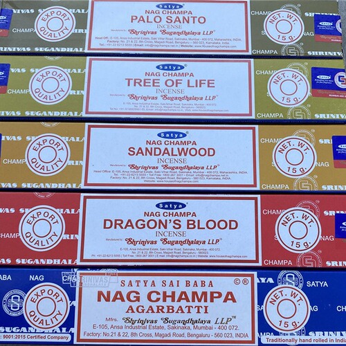 Sai Baba India Nagchampa truth SATYA sandalwood incense incense incense bamboo stick incense small box variety